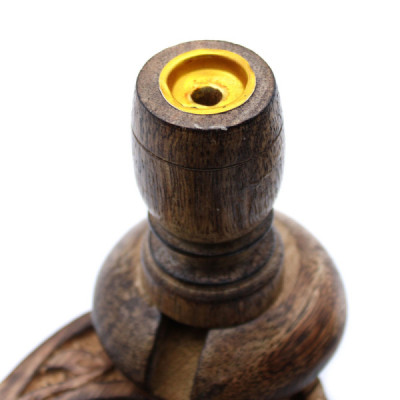 Drewniany kominek backflow - Ohm | Sklep Kardamon | Aromaterapia | Relax | Medytacja Drewniany kominek backflow - Ohm | Sklep Kardamon | Aromaterapia | Relax | Medytacja