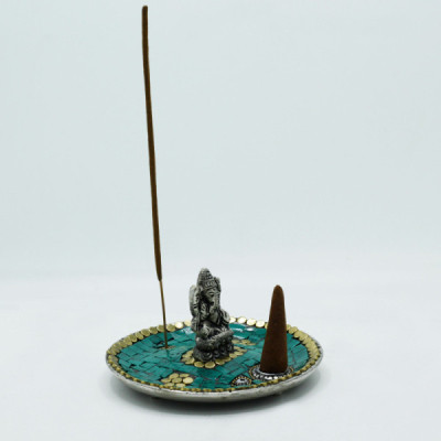 Tybetańska podstawka pod kadzidełka - Ganesh | Sklep Kardamon | Aromaterapia | Relax | Medytacja Tybetańska podstawka pod kadzidełka - Ganesh | Sklep Kardamon | Aromaterapia | Relax | Medytacja