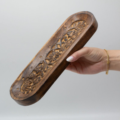 Podstawka z drewna mango - duża mandala | Sklep Kardamon | Aromaterapia | Relax | Medytacja Podstawka z drewna mango - duża mandala | Sklep Kardamon | Aromaterapia | Relax | Medytacja