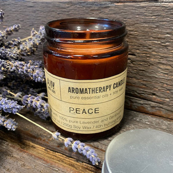 Aromaterapeutyczna Świeca Sojowa 200g - Spokój