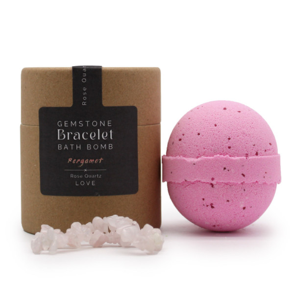 Kula do kąpieli z bransoletką z Różowego Kwarcu, 180 g