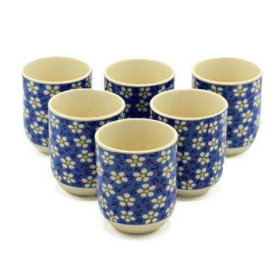 Zestaw 6 ceramicznych kubeczków do herbaty 190 ml Zestaw 6 ceramicznych kubeczków do herbaty 190 ml