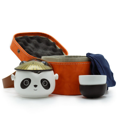 Zestaw Panda do herbaty 0.33l - 2 kubeczki, etui