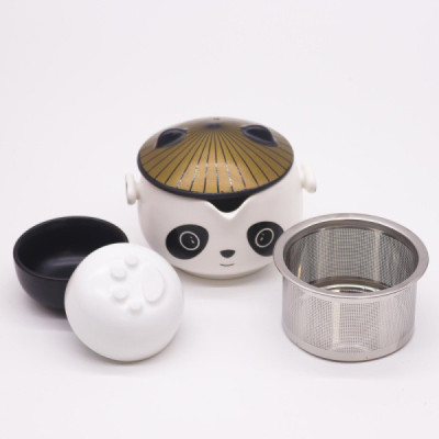 Zestaw Panda do herbaty 0.33l - 2 kubeczki, etui