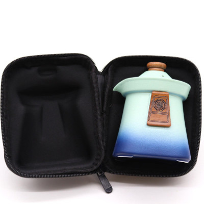 Orientalny zestaw do herbaty - 3 kubki, etui