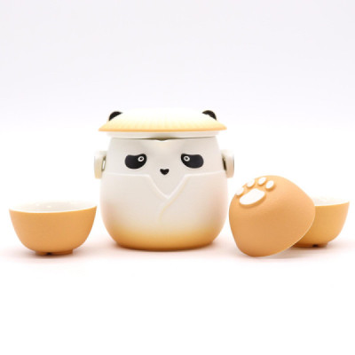 Zestaw Panda do herbaty 0.33l - 2 kubeczki, etui