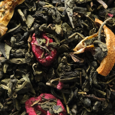 Herbata zielona Żurawina z Pomarańczą