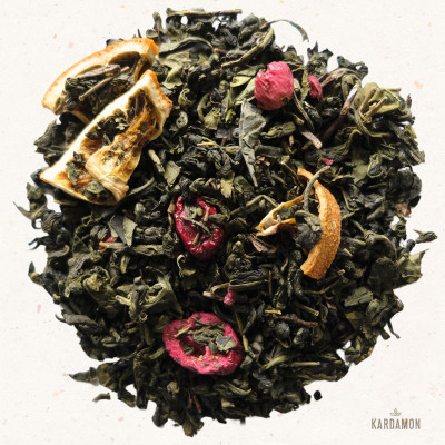 Herbata zielona Żurawina z Pomarańczą