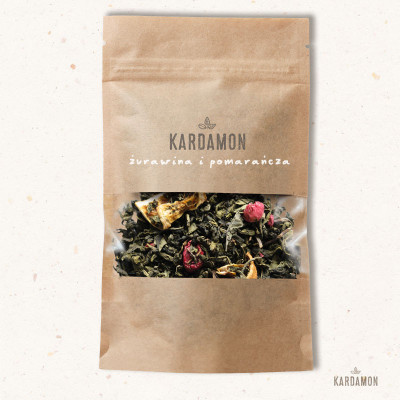 Herbata zielona Żurawina z Pomarańczą