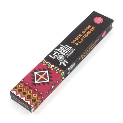 Kadzidełka Tribal Soul - Biała Szałwia + Lawenda | Sklep Kardamon | Aromaterapia | Relax | Medytacja Kadzidełka Tribal Soul - Biała Szałwia + Lawenda | Sklep Kardamon | Aromaterapia | Relax | Medytacja