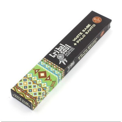 Kadzidełka Tribal Soul - Biała Szałwia + Palo Santo | Sklep Kardamon | Aromaterapia | Relax | Medytacja Kadzidełka Tribal Soul - Biała Szałwia + Palo Santo | Sklep Kardamon | Aromaterapia | Relax | Medytacja
