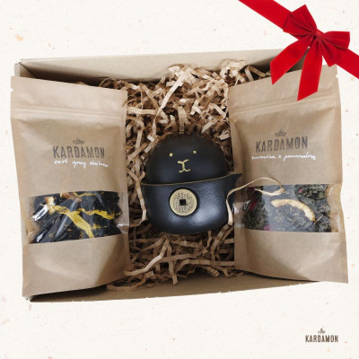 Zestaw prezentowy 2 - czajniczek i aromatyczna herbata
