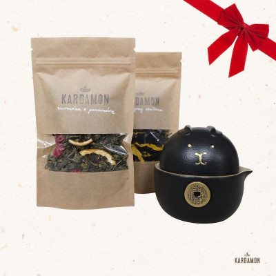 Zestaw prezentowy 2 - czajniczek i aromatyczna herbata