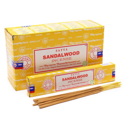 Kadzidełka Satya - Drzewo Sandałowe | Sklep Kardamon | Aromaterapia | Relax | Medytacja