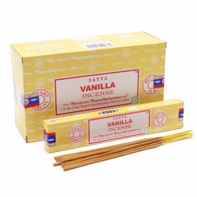 Kadzidełka Satya - Wanilia | Sklep Kardamon | Aromaterapia | Relax | Medytacja Kadzidełka Satya - Wanilia | Sklep Kardamon | Aromaterapia | Relax | Medytacja