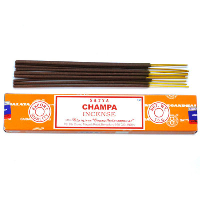 Kadzidełka Satya - Champa | Sklep Kardamon | Aromaterapia | Relax | Medytacja