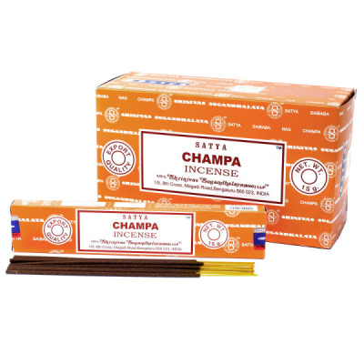 Kadzidełka Satya - Champa | Sklep Kardamon | Aromaterapia | Relax | Medytacja