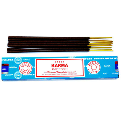 Kadzidełka Satya - Karma | Sklep Kardamon | Aromaterapia | Relax | Medytacja Kadzidełka Satya - Karma | Sklep Kardamon | Aromaterapia | Relax | Medytacja