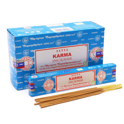 Kadzidełka Satya - Karma | Sklep Kardamon | Aromaterapia | Relax | Medytacja Kadzidełka Satya - Karma | Sklep Kardamon | Aromaterapia | Relax | Medytacja