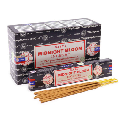 Kadzidełka Satya - Midnight Blossom | Sklep Kardamon | Aromaterapia | Relax | Medytacja Kadzidełka Satya - Midnight Blossom | Sklep Kardamon | Aromaterapia | Relax | Medytacja