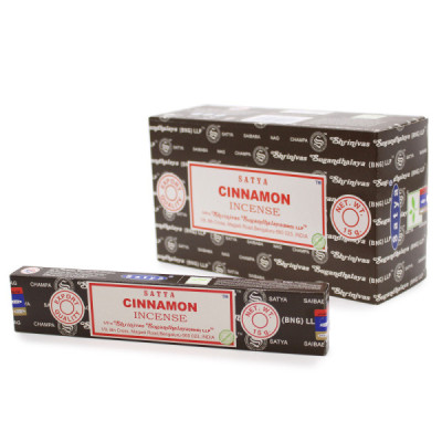 Kadzidełka Satya - Cynamon | Sklep Kardamon | Aromaterapia | Relax | Medytacja