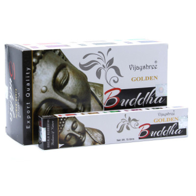 Kadzidełka Golden Nag - Złoty Budda | Sklep Kardamon | Aromaterapia | Relax | Medytacja