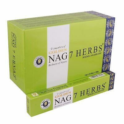 Kadzidełka Golden Nag - Siedem Ziół | Sklep Kardamon | Aromaterapia | Relax | Medytacja
