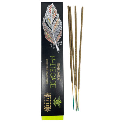 Kadzidełka Banjara - Biała Szałwia | Sklep Kardamon | Aromaterapia | Relax | Medytacja