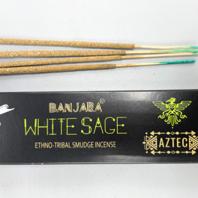 Kadzidełka Banjara - Biała Szałwia | Sklep Kardamon | Aromaterapia | Relax | Medytacja