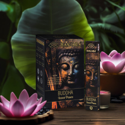 Kadzidełka Banjara Budda - Wewnętrzny Spokój | Sklep Kardamon | Aromaterapia | Relax | Medytacja Kadzidełka Banjara Budda - Wewnętrzny Spokój | Sklep Kardamon | Aromaterapia | Relax | Medytacja