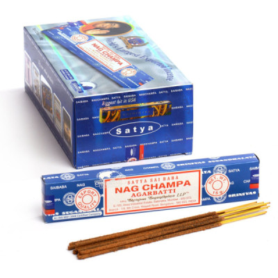 Kadzidełka Satya - Nag Champa | Sklep Kardamon | Aromaterapia | Relax | Medytacja