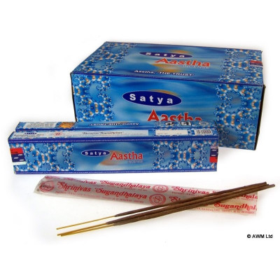 Kadzidełka Satya - Aastha | Sklep Kardamon | Aromaterapia | Relax | Medytacja Kadzidełka Satya - Aastha | Sklep Kardamon | Aromaterapia | Relax | Medytacja