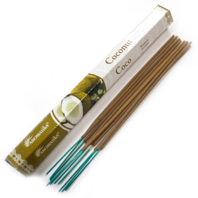 Kadzidełka Aromatica Premium - Kokos | Sklep Kardamon | Aromaterapia | Relax | Medytacja Kadzidełka Aromatica Premium - Kokos | Sklep Kardamon | Aromaterapia | Relax | Medytacja