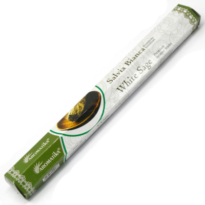 Kadzidełka Aromatica Premium - Biała Szałwia | Sklep Kardamon | Aromaterapia | Relax | Medytacja Kadzidełka Aromatica Premium - Biała Szałwia | Sklep Kardamon | Aromaterapia | Relax | Medytacja
