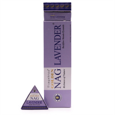 Kadzidełka Backflow Golden Nag - Lawenda | Sklep Kardamon | Aromaterapia | Relax | Medytacja
